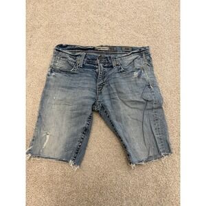 Men's BKE Buckle Carter Straight Jean Denim Shorts Size 32W 10L